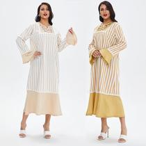 Muslim Women's Wear Abaya Women Robe Middle East Skirt Embroidered Long Skirt Cross-Border Women's Clothing