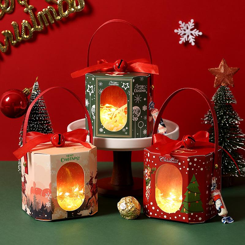 christmas apple box christmas eve fruit packing box christmas eve gift box apple packaging christmas kindergarten gifts wholesale details Picture