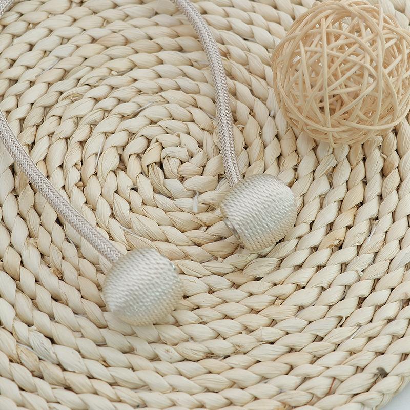 factory direct supply non-perforated curtains magnetic snap bandage creative simple all-match curtain headset magnetic buckle wholesale details Picture