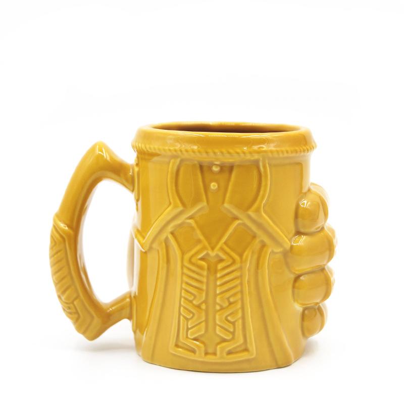 anime three-dimensional killer gloves fist cup large-capacity water cup cross-border cartoon mug creative european and american mug Specification drawing