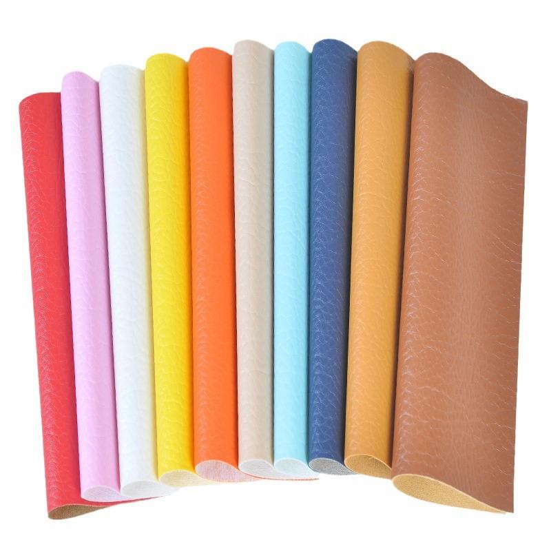 litchi pattern pu leather fabric pu leather artificial leather self-adhesive leather sofa repair patch repairing leather cloth patch Item Picture