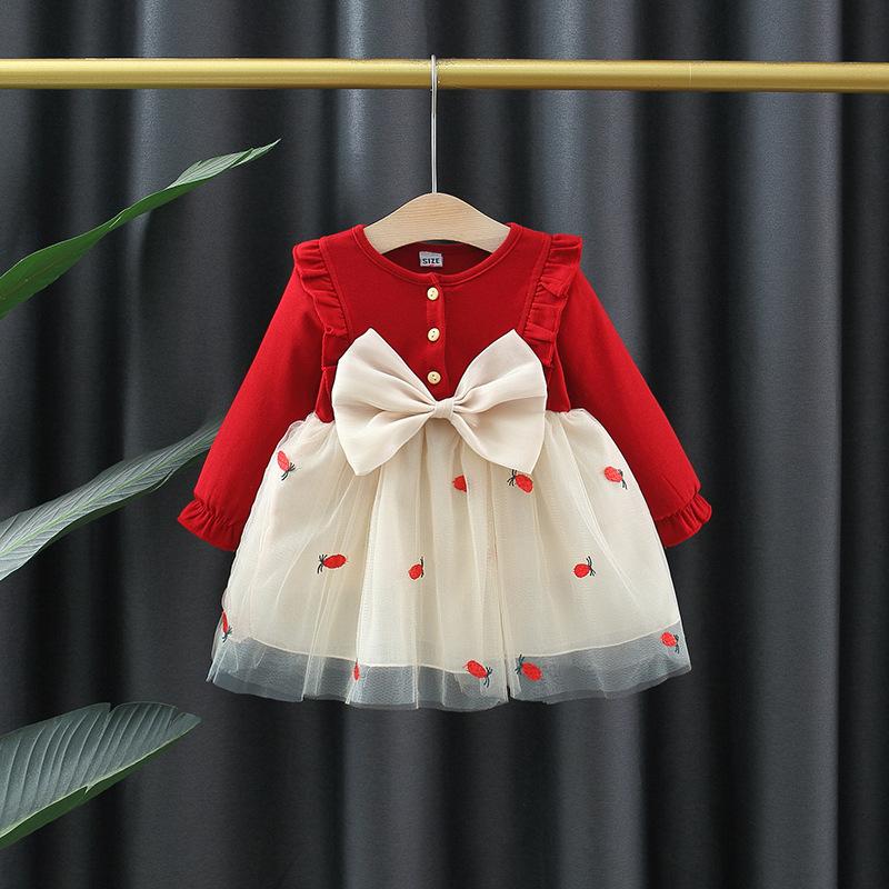 one piece dropshipping baby spring clothes dress years old korean girls trendy gauze skirt girls dress baby princess dress