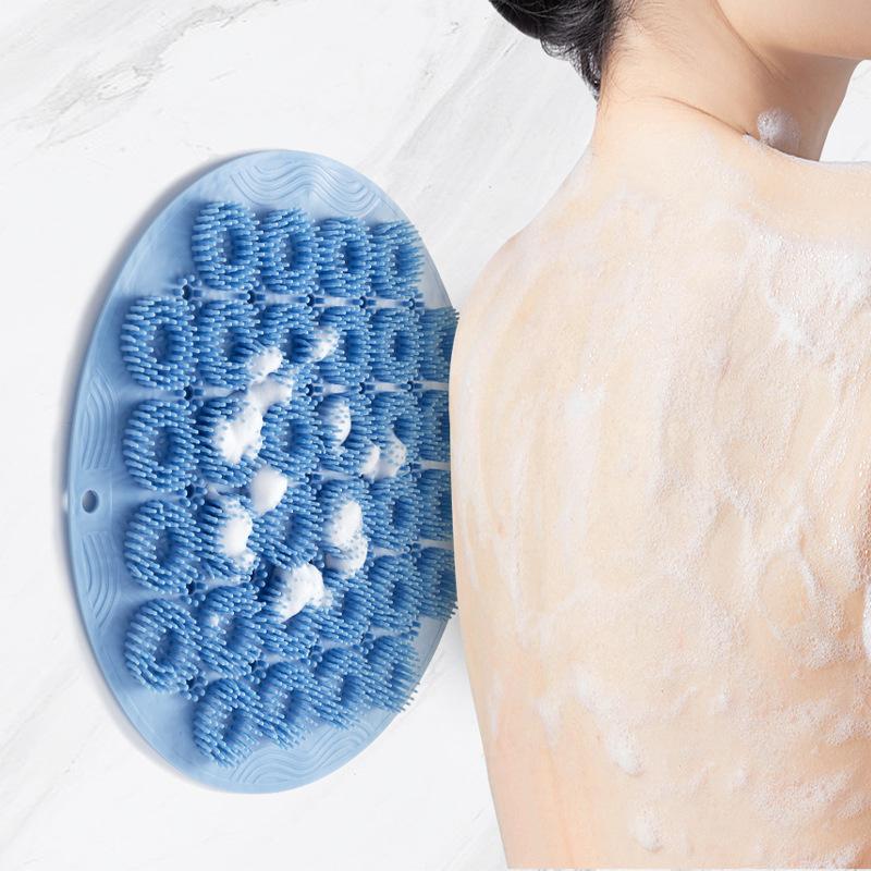 Bath Gadget Bathroom Wall Rub Back Lazy Silicone Back Press Not Asking for People to Rub Bath Brush Suction Cup Rub Back Rub Feet