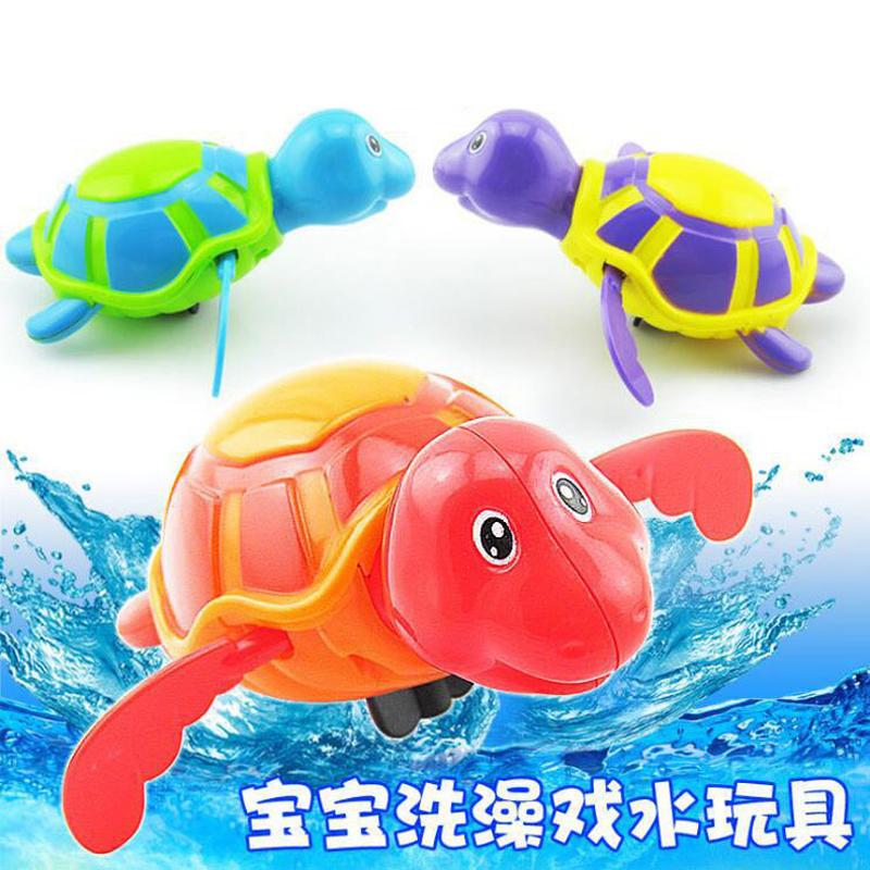 children's summer bath toys winding swimming little turtle baby bath turtle shape wind-up toy