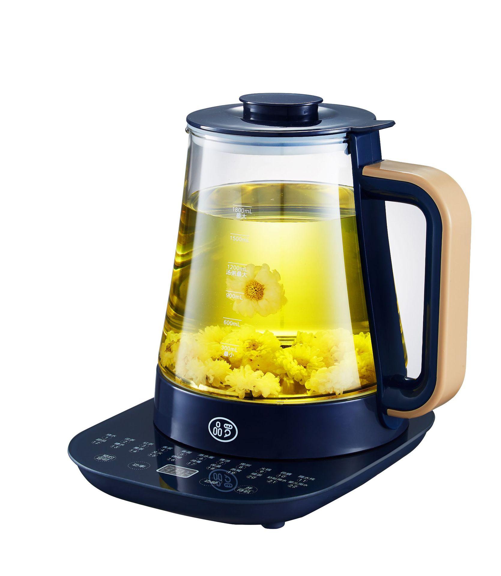 multi-function health pot automatic glass household multi-function office small health tea maker flower teapot Specification drawing