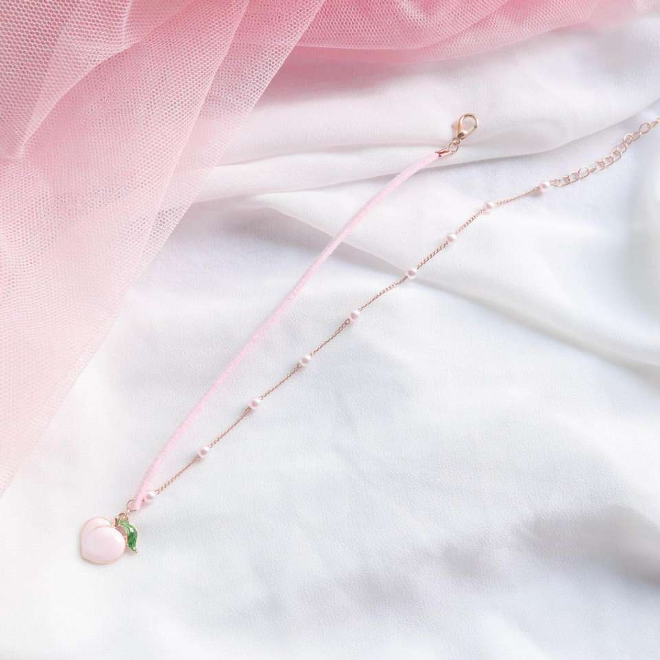 网红爱心少女蝴蝶蕾丝锁骨链项链女潮短款颈带ins酷颈链脖子饰品项圈详情图5
