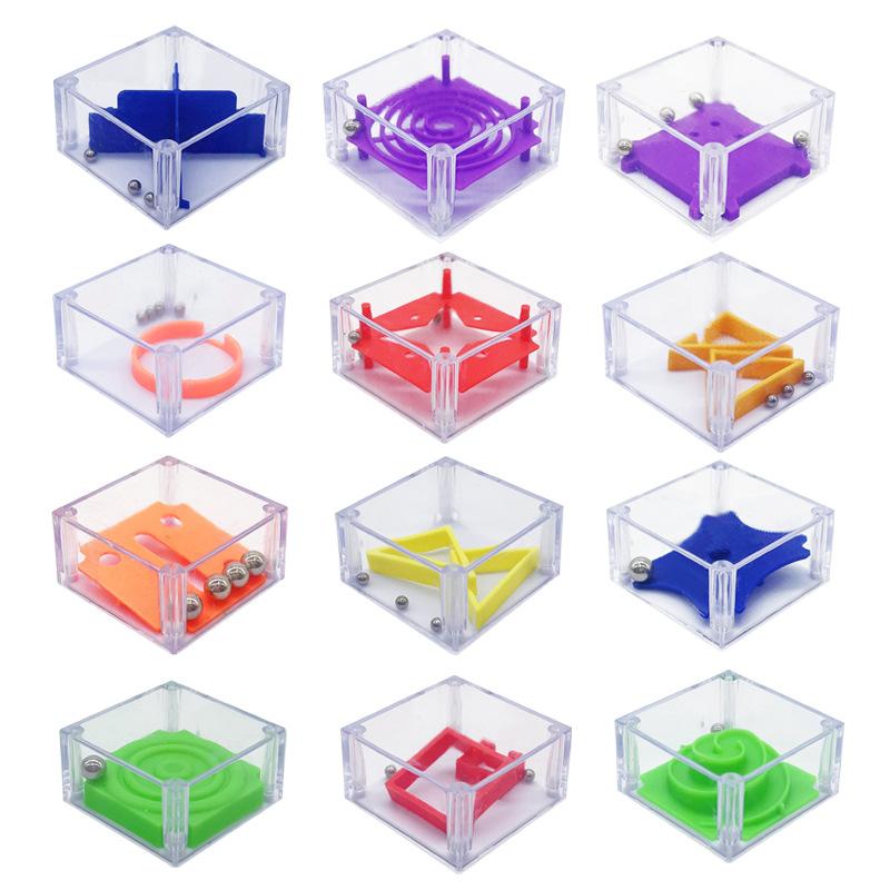 cross-border hot sale mini balance bead rolling maze decompression ball maze game handheld decompression educational thinking toy Item Picture