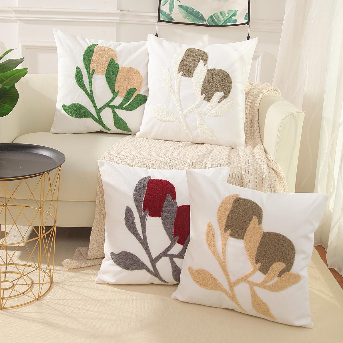 cotton pillow cover canvas 45 * 45cm pillow cover dual-use nap back seat cushion multi-functional autumn quilt pillow cover
