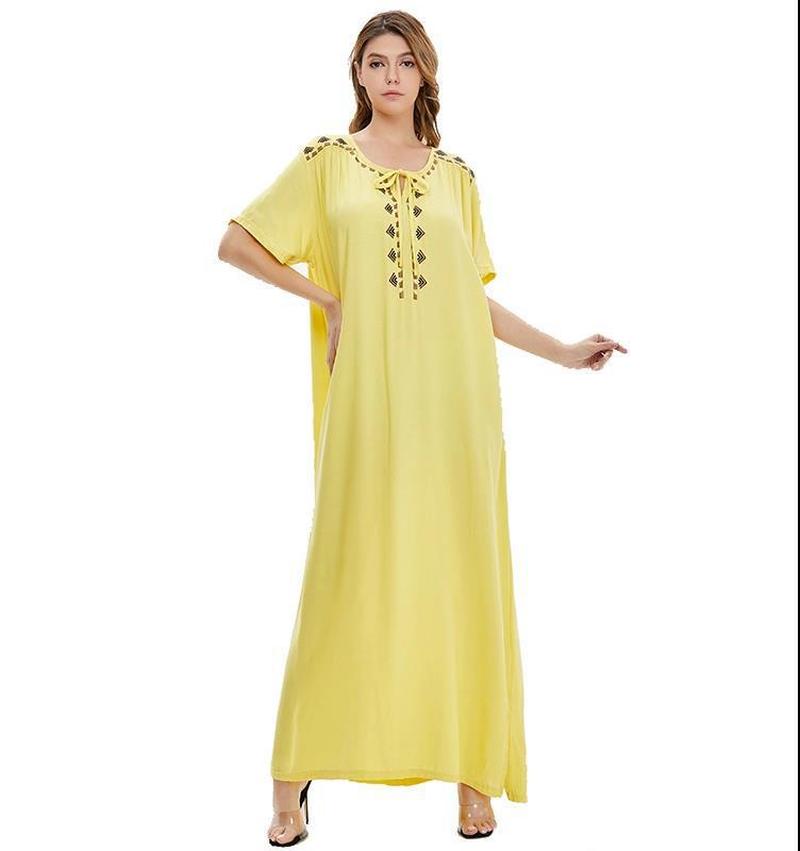 Cross-Border Dubai Middle East Muslim Muslim Muslim Saudi Arabia Women's Robe Long Dress Abaya Dress Application Scenario
