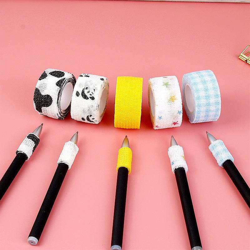 student writing finger bandage sports hand guard non-woven wear-resistant finger elastic bandage self-adhesive bandage wholesale Specification drawing