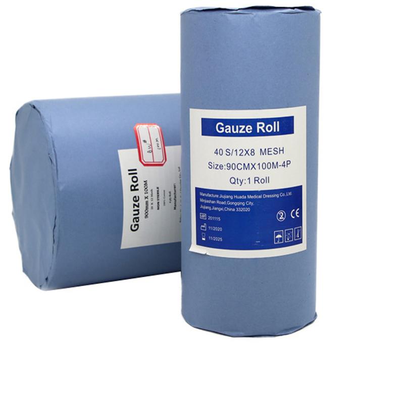 factory wholesale disposable medical sterilized gauze bandage wound bandage dressing non-woven fabric degreasing cotton gauze roll Item Picture