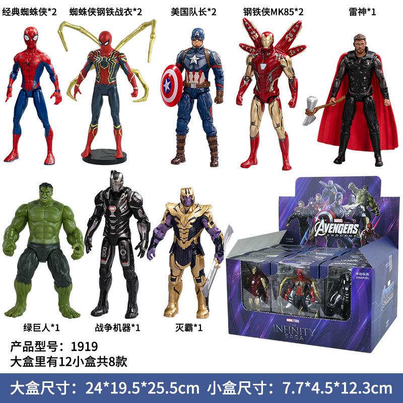 Marvel Avengers Iron Man Captain America Spider-Man Killer Hulk Venom Anime Garage Kits Toy Item Picture