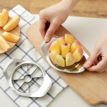 thickened stainless steel cut fruit cut apple knife artifact slice block slitting split corer multifunctional flower-shaped