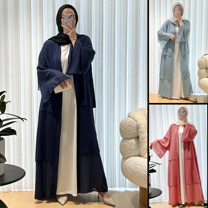 abaya muslim djellaba female dress abaya plus size dress dubai clothing suit mu-462 full figure