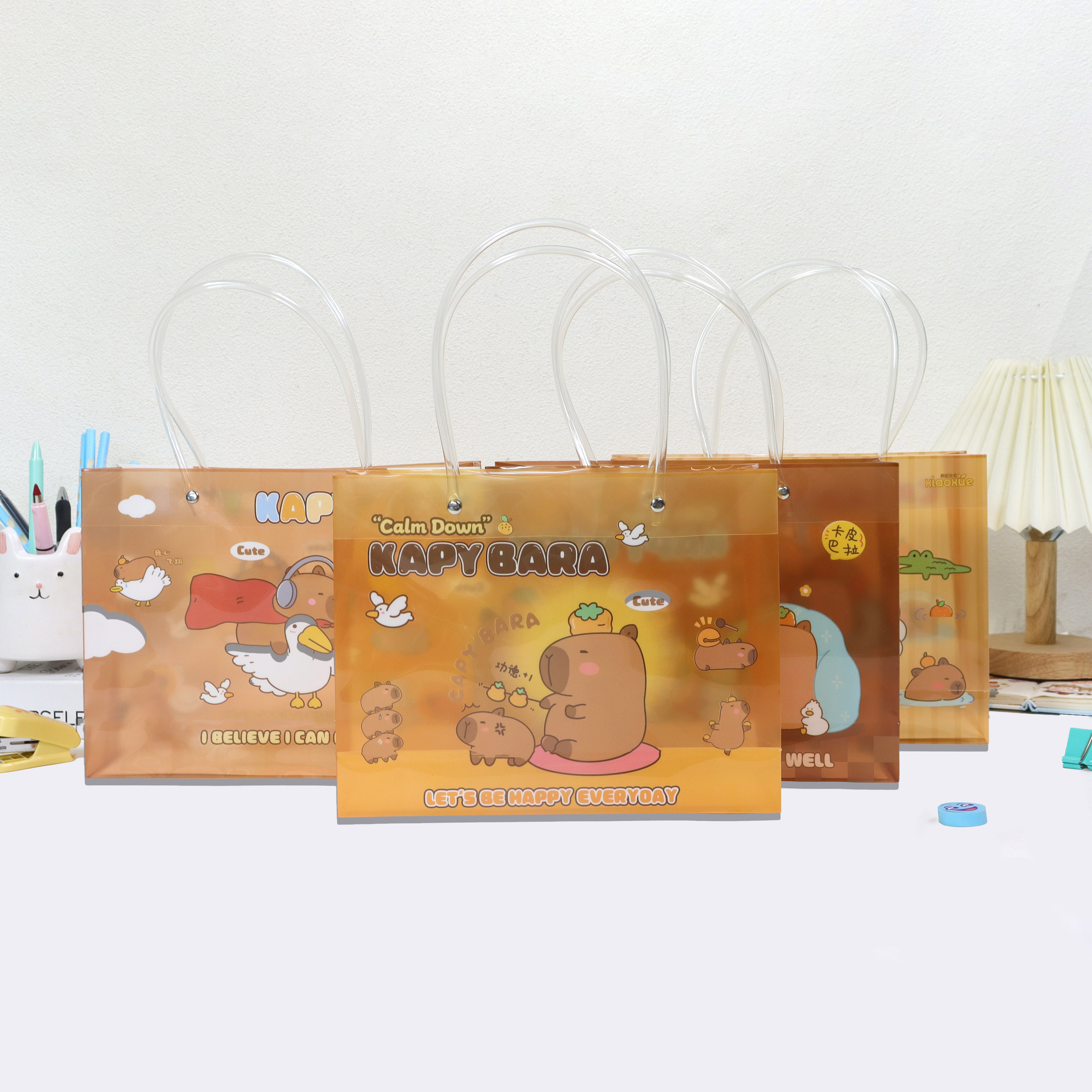 Kappa pp handbag M size/rivets, high-end feel, factory direct sale, large capacity, lightweight, cross-border new product, cartoon cute Specification image