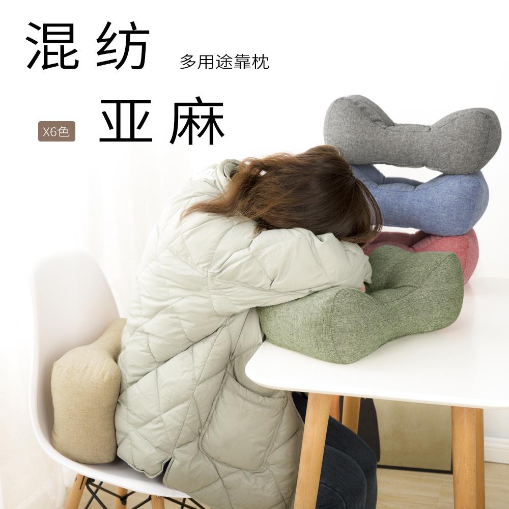 Office Car Seat Cushion Lumbar Support Waist Cushion Back Seat Cushion Waist Pillow Back Cushion Chair Waist Support Sofa Linen Pillow