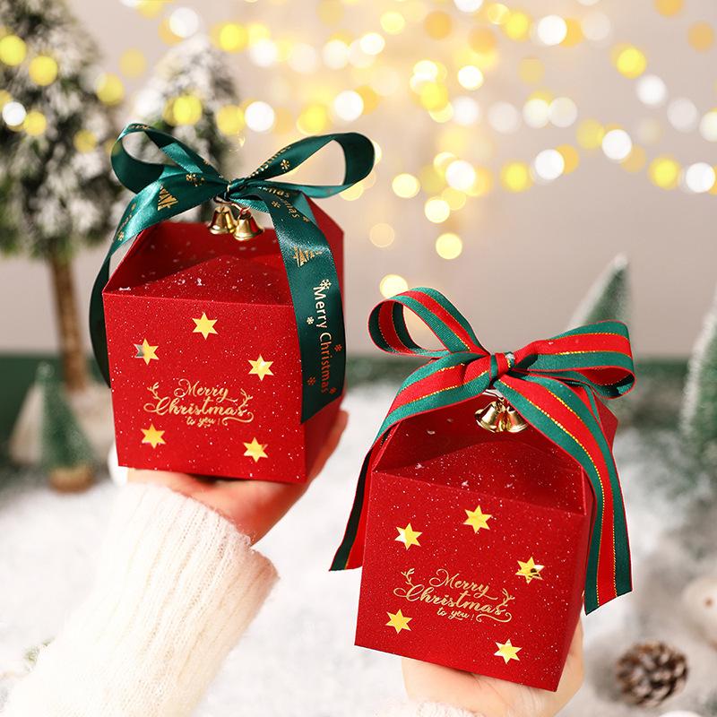 christmas apple box hand bag gift packing box christmas eve apple decorative box handbag gift box box full figure