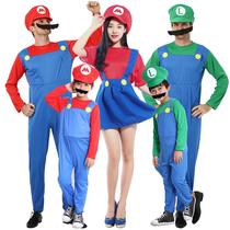 halloween super mary costume anime cosplay costume mario suit theme ball performance costume