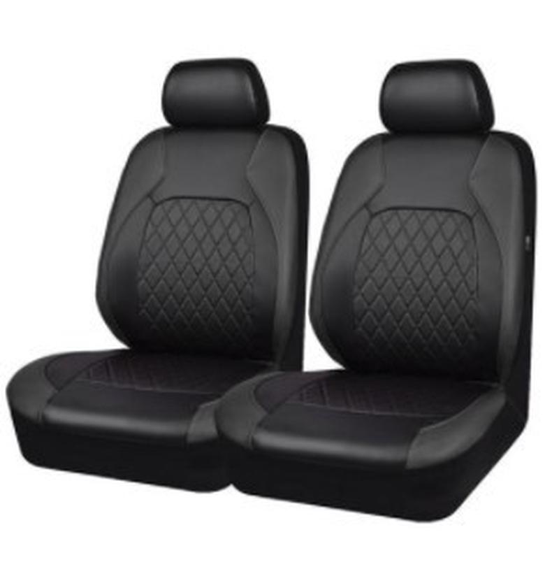 cross-border foreign trade car seat cover single-line diamond plaid quilted braces leather pu leather artificial leather exported to europe and america details Picture