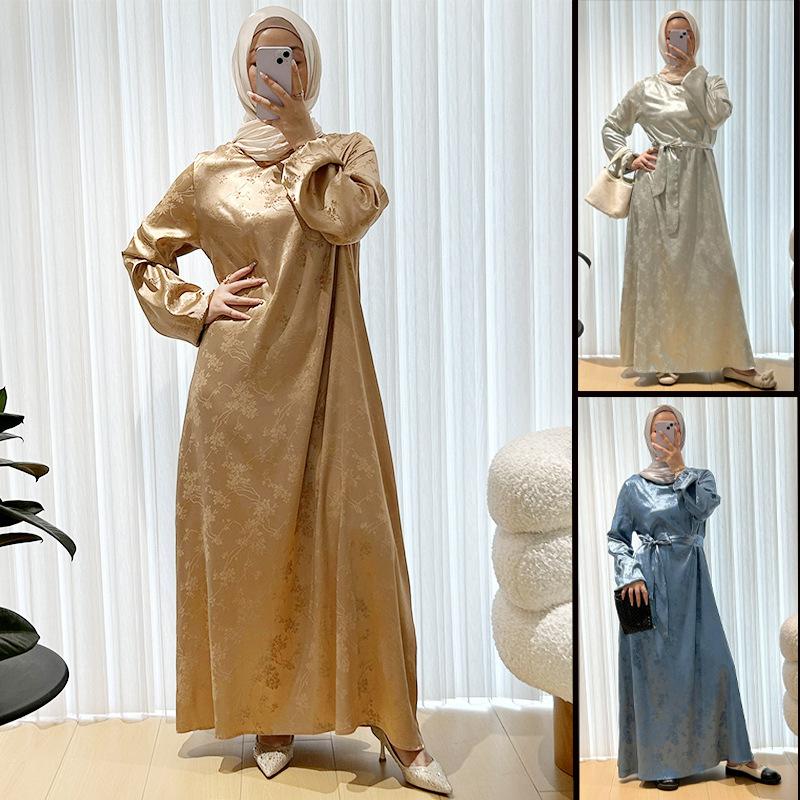 muslim robe female dress abaya djellaba women's clothing plus size dress middle east female clothing mu-515