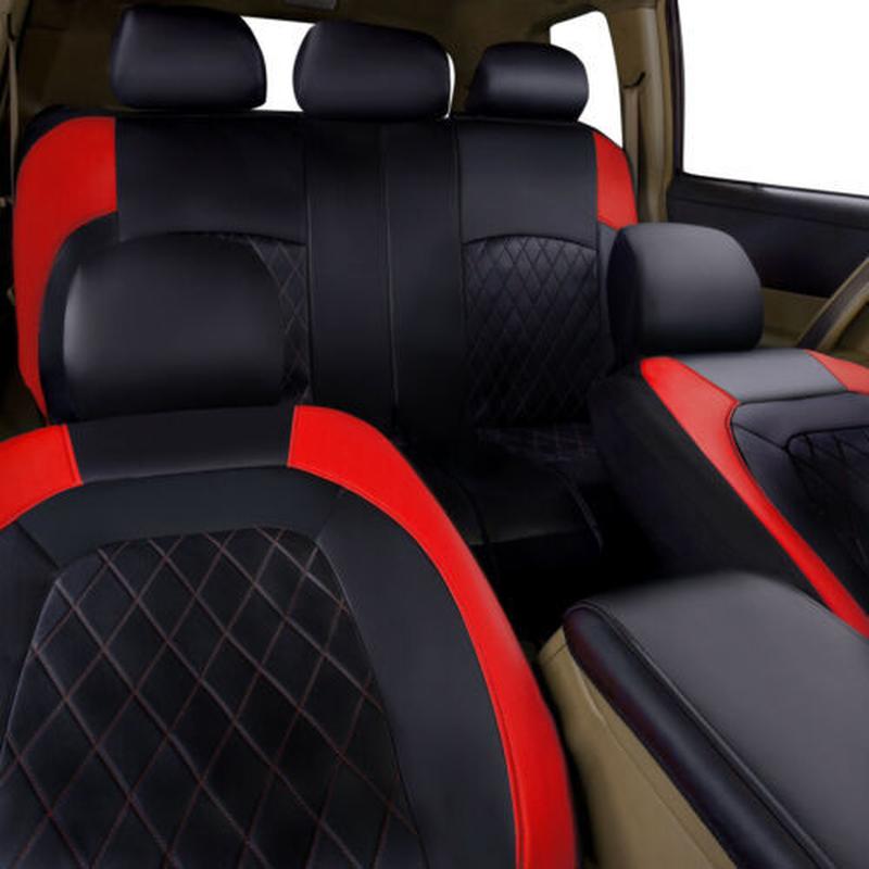 cross-border foreign trade car seat cover single-line diamond plaid quilted braces leather pu leather artificial leather exported to europe and america Item Picture