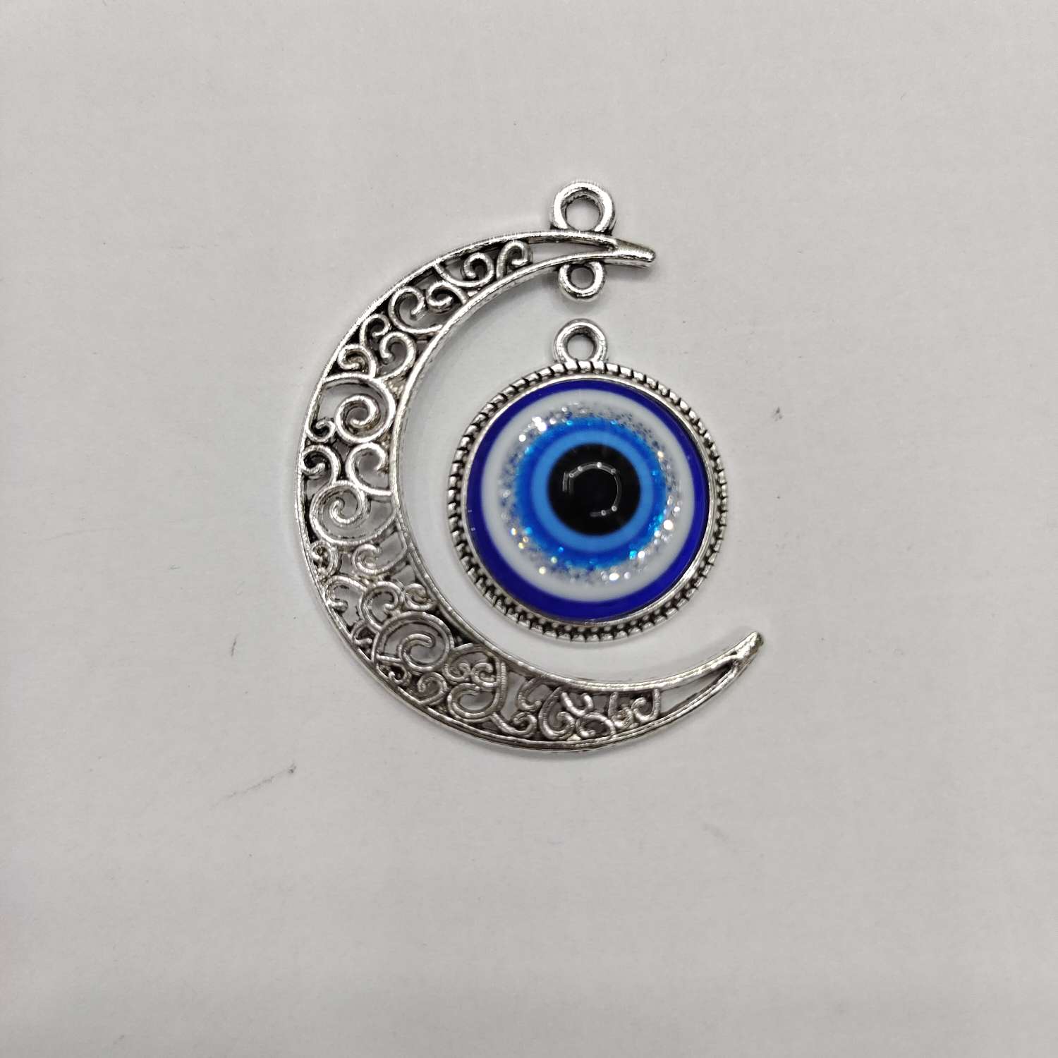 土耳其眼睛 恶魔之眼配件 蓝眼睛 半成品饰品配件挂件坠子 合金吊坠饰品 合金吊坠配件精美设计详情图2