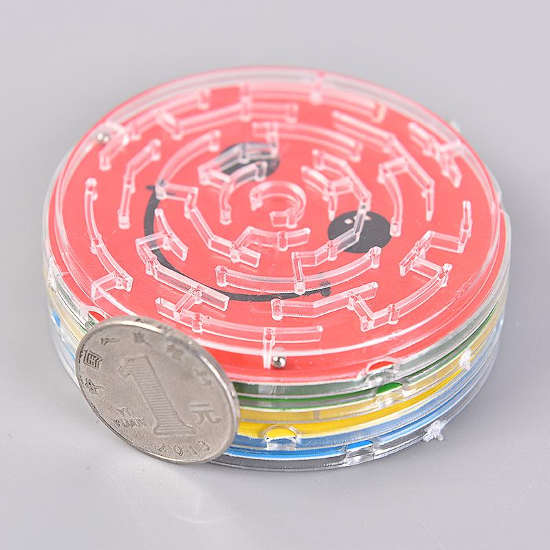 Bead Rolling Maze Training Educational Toys Handheld Balance Rolling Ball Track Maze Kindergarten Toy Reward Puzzle Specification drawing