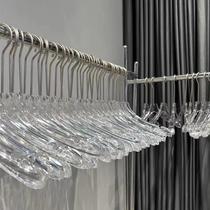 clothing store special clothes hanger acrylic crystal transparent plastic children's men's and women's clothing store non-slip clothes hanging pants support