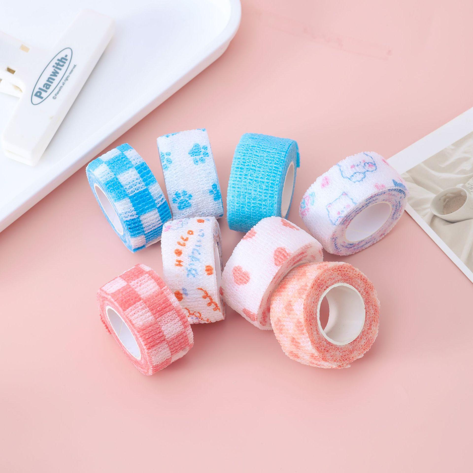 finger guard bandage wholesale writing self-adhesive bandage finger bandage non-woven elastic bandage pet tattoo bandage details Picture