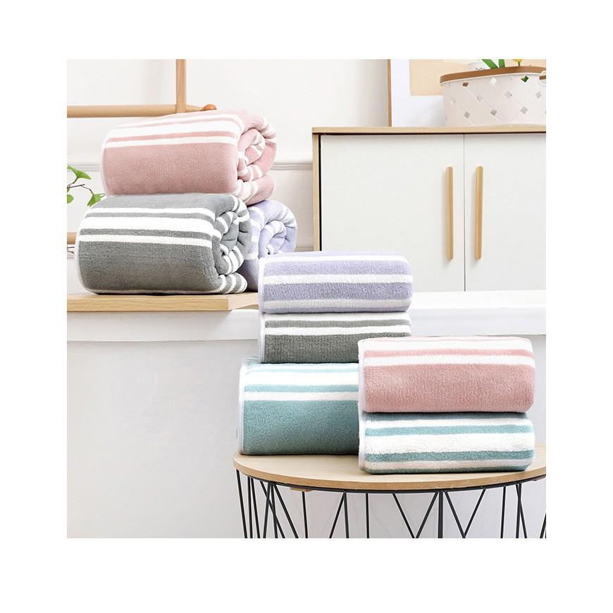 piano strip towels wholesale bath swimming fitness absorbent towel household soft stripe towels