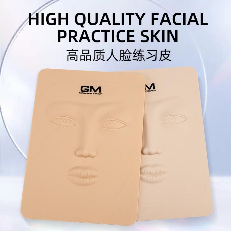 High Quality Tattoo Embroidery Practice Leather Semi-Permanent Eyebrow Tattoo Lines Eyebrow Eyeliner Floating Lip Solid Face Silica Gel Artificial Leather full figure