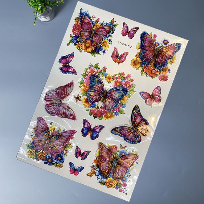 ST-811新款爆款客厅卧室多款式3D蝴蝶图