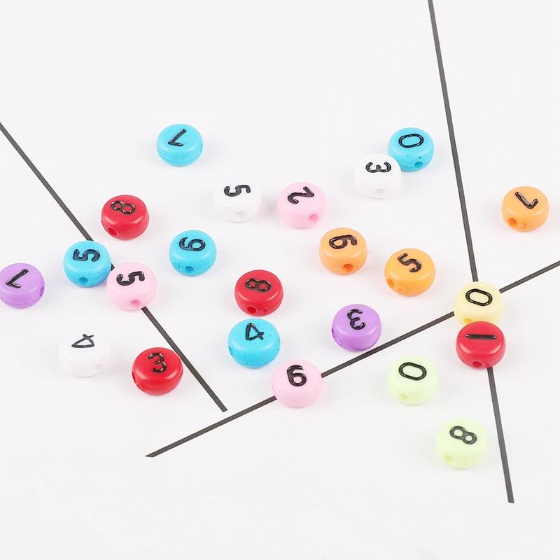 4 * 7mm acrylic scattered beads english letters flat beads diy children's early education bead string jewelry accessories bracelet weaving Application Scenario