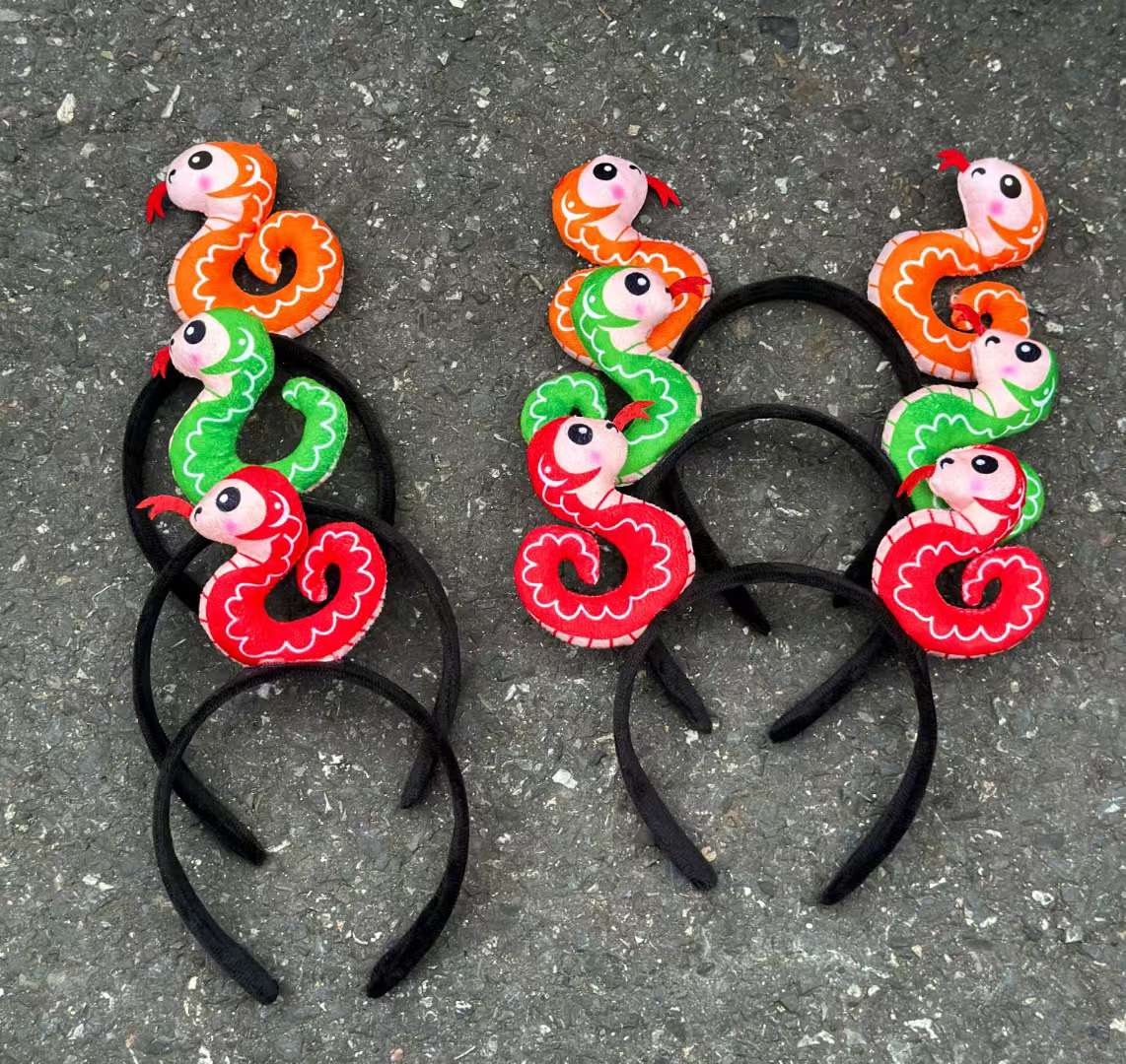 韩版拼接女士发箍 头饰发箍精致饰品 头箍发夹一体设计 纯手工制作秋冬新款蛇年新款高颅顶发夹工厂直销一件也是批发价