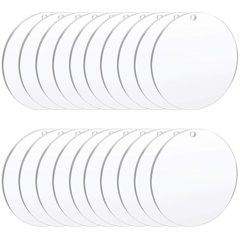 exclusive for cross-border laser cut acrylic disc base blank round plexiglass transparent acrylic disc Item Picture