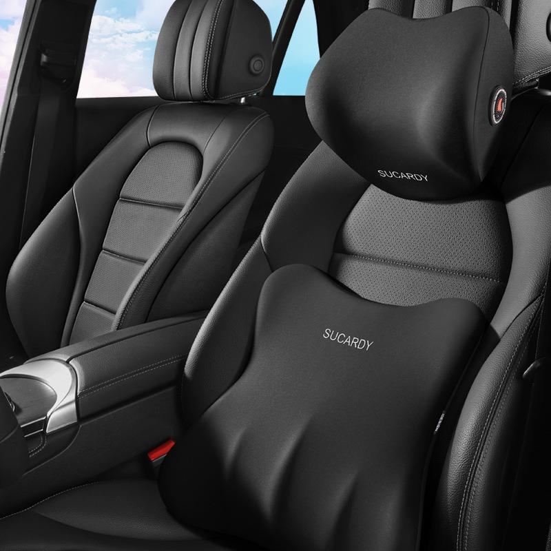 memory foam headrest pillow factory wholesale car back seat cushion waist pad lumber support pillow car home neck pillow