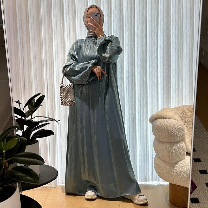 abaya muslim robe female dress muslim women women's clothing dress middle east clothing mu-708