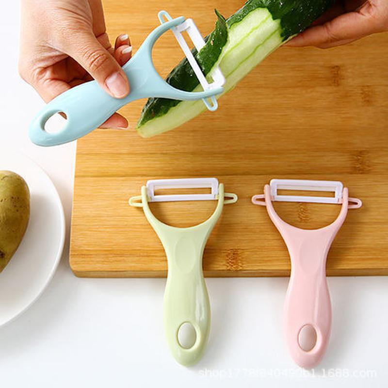 Peeler Fruit and Vegetable Plane Multi-Function Fruit Feeder Kitchen Household Potato Cucumber Apple Ceramic Peeler