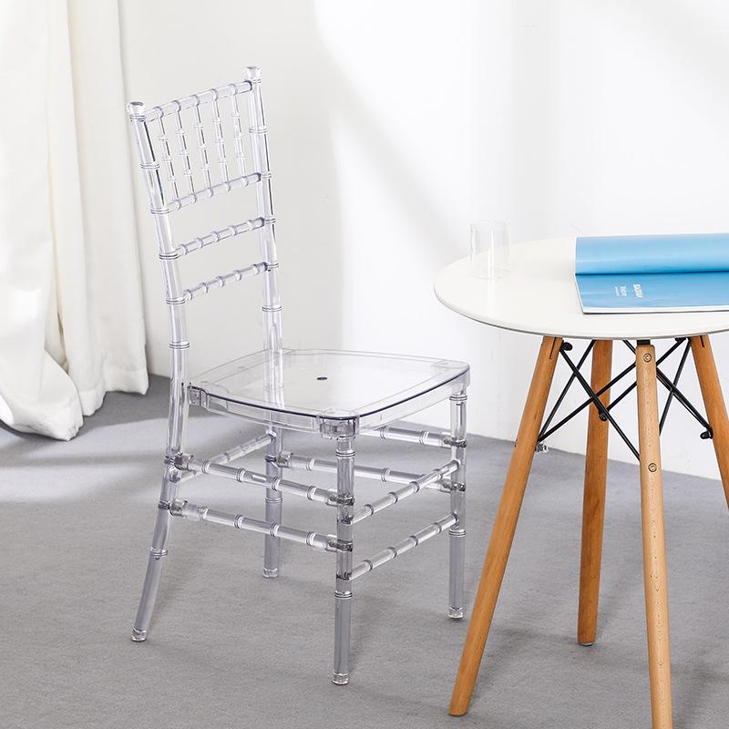 transparent acrylic crystal chair outdoor transparent bamboo chair american plastic dining chair acrylic chair stool