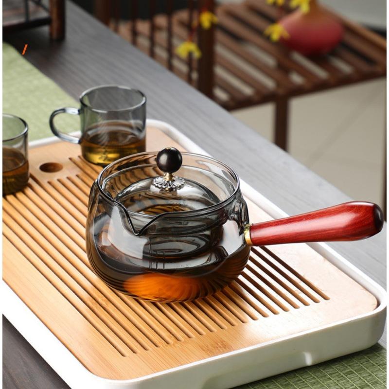 360 rotating xiaoyao pot borosilicate glass teapot household electric ceramic pot tea making teapot glass tea set