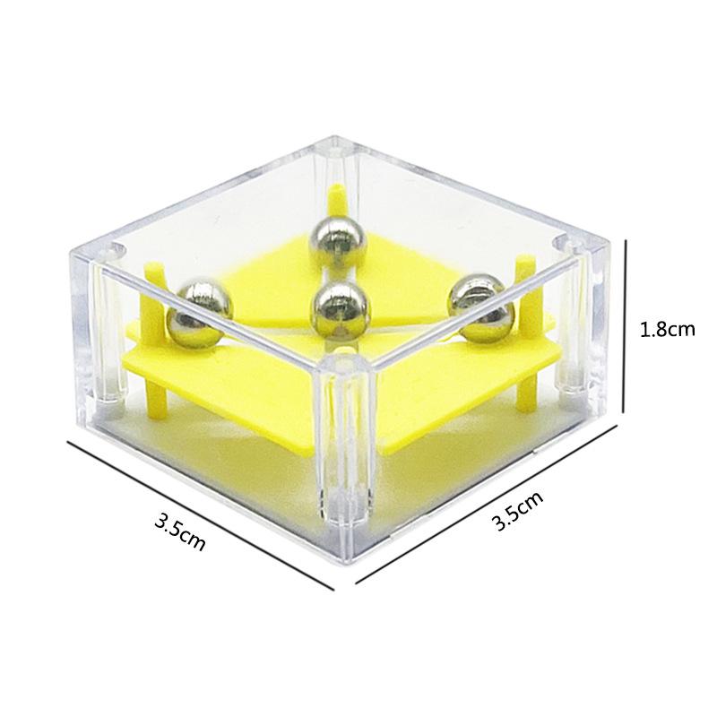cross-border hot sale mini balance bead rolling maze decompression ball maze game handheld decompression educational thinking toy details Picture