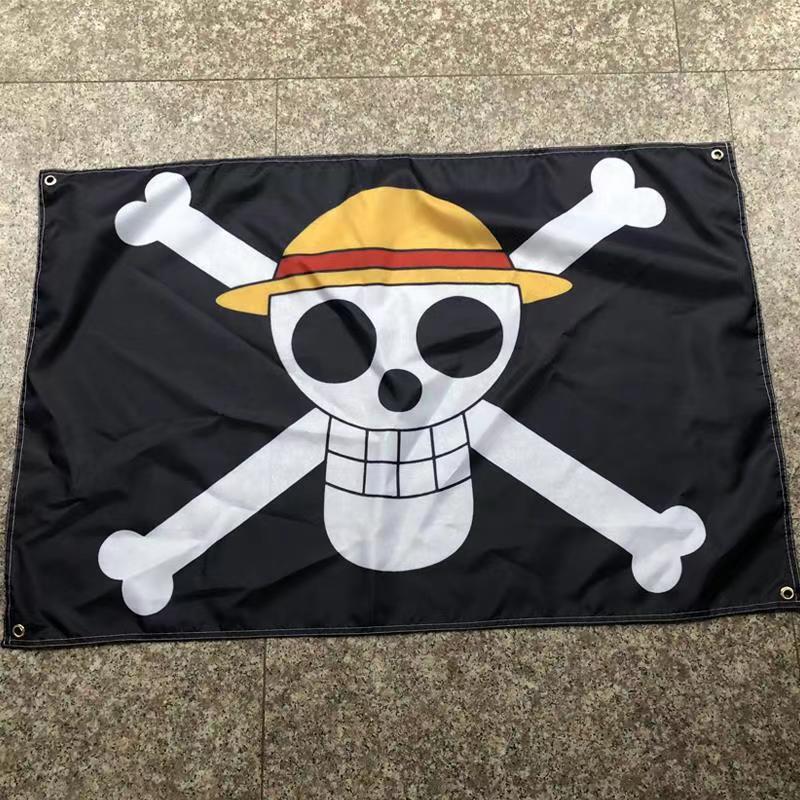 pirate flag jolly rogers halloween flag one piece flag road flying flag anime flag one piece anime hanging cloth flag