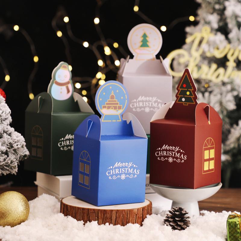 christmas apple box christmas eve apple box cartoon animal christmas eve fruit packaging gift box empty carton christmas box details Picture