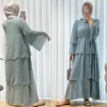 abaya muslim djellaba female dress abaya plus size dress dubai clothing suit mu-462