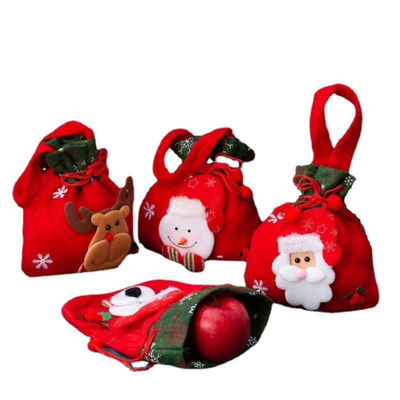 christmas apple box cloth bag new creative cartoon christmas eve apple gift box in stock christmas eve fruit packaging box