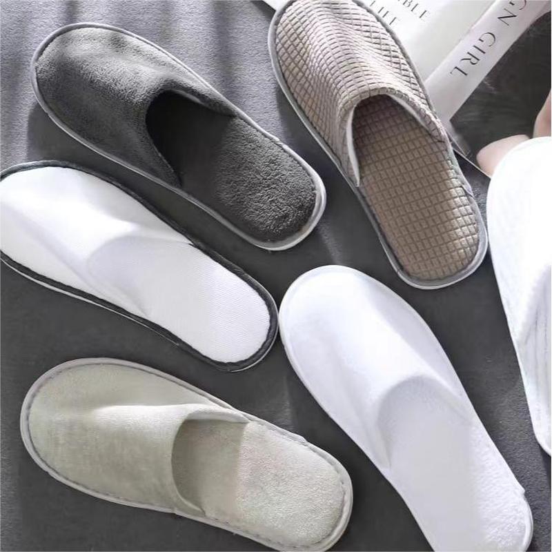 hotel bed & breakfast disposable slippers beauty salon club home room supplies thickened non-slip slippers wholesale Specification drawing