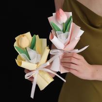 women's day single bouquet artificial flower bouquet mini tulip bridal bouquet birthday bouquet wholesale bouquet
