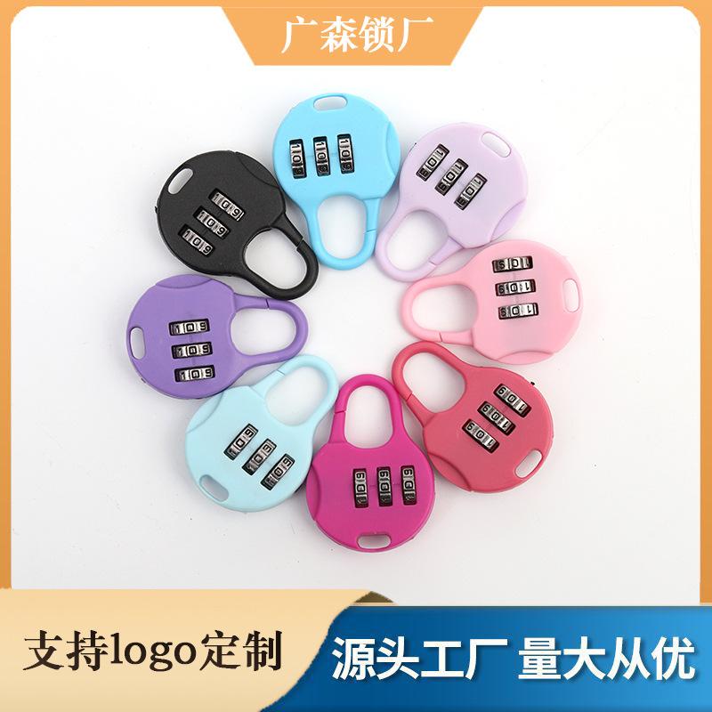 plastic padlock with password required pencil case lock luggage bag mini small lock household drawer lock
