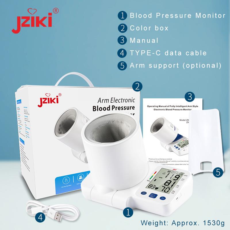 new tunnel arm tube electronic sphygmomanometer lcd large screen foreign trade electronic blood pressure meter medical household one-click test