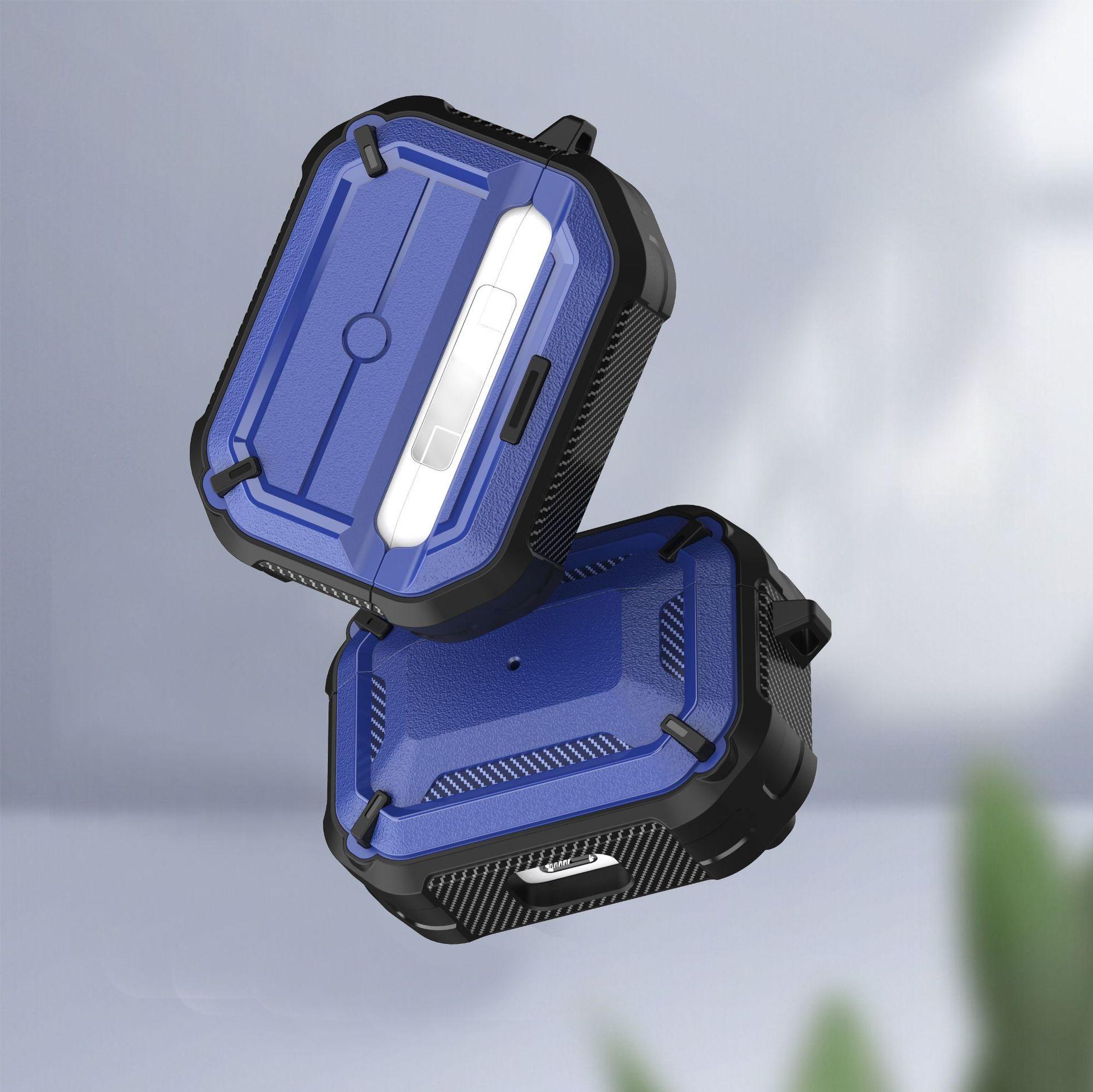 Applicable AirPods 3 Generation Protective Case Apple Wireless Case Bluetooth Earbuds Case Mech Wind AirPod Pro Case thumbnail